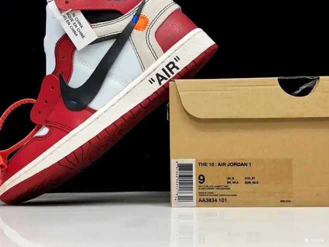 Cheap TBK The Chicago Ten Jordan Retro AA3834-101 Air 1 Off-White 0413